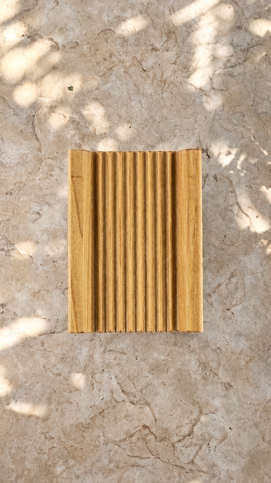 Handmade quaking aspen wooden soap dish